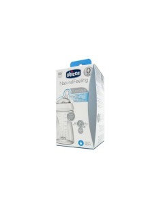 Biberon Crystal T Silicone Chicco Natural Feeling 250ml
