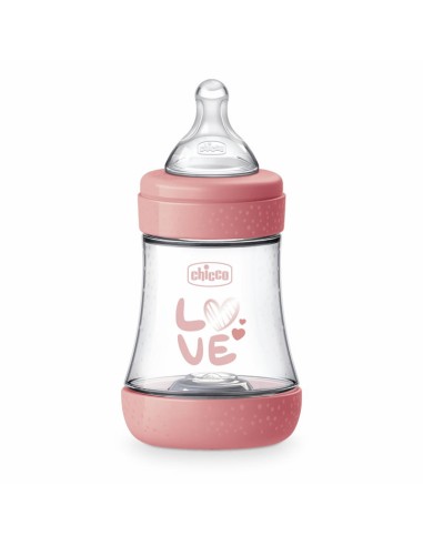 Biberon Chicco Perfect 0M+ Silicone Rose 150ml Biberon Chicco Perfect 0M+ Silicone Rose 150ml