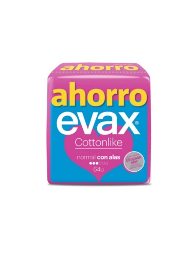 Evax Cottonlike Normal Avec Ailettes 16 Unités Evax Cottonlike Normal Avec Ailettes 16 Unités