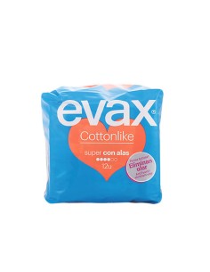 Evax Cottonlike Super Avec Ailettes Serviettes Hygiéniques 24 Unités