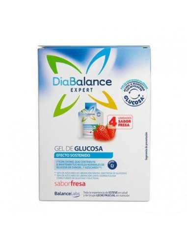Diabalance Expert Gel De Glucose À Effet Durable Fraise 4 Sachets Diabalance Expert Gel De Glucose À Effet Durable Fraise 4 Sachets