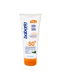 Babaria Crème Solaire Visage Spf50 Aloe Vera Resistant À L'Eau 75ml