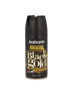 Babaria Black Gold Dèodorant Vaporisateur 150ml+50ml Gratuit