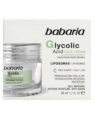 Babaria Glycolic Acid Face Cream Cell Renewal 50ml Babaria Glycolic Acid Face Cream Cell Renewal 50ml