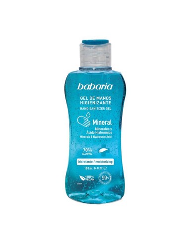 Babaria Mineral Sanitizing Hand Gel 70% Alcohol 100ml Babaria Mineral Sanitizing Hand Gel 70% Alcohol 100ml