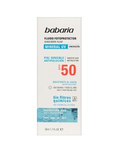 Babaria Sun Mineral Fotoprotector Facial Fluid Spf50 50ml