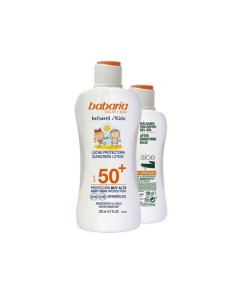 Babaria Crème Solaire Pour Enfants Lait Protecteur Resistant À L'Eau