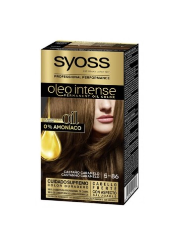 Syoss Oleo Intense Permanent Hair Color 5-86 Caramel Brown