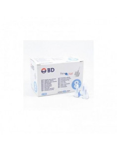 Bd Aguja Para Plumas Thin Wall 0,25 X 8 Mm 100 Unidades Becton Dickins