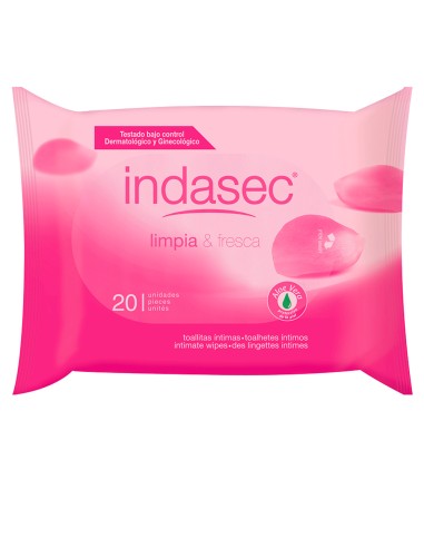 Indasec Clean And Fresh Lingettes Intimes 20 Unités Indasec Clean And Fresh Lingettes Intimes 20 Unités