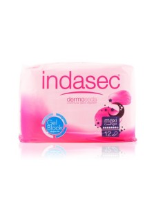 Indasec Dermoseda Good Night Incontinence Compress Maxi 12 Unités