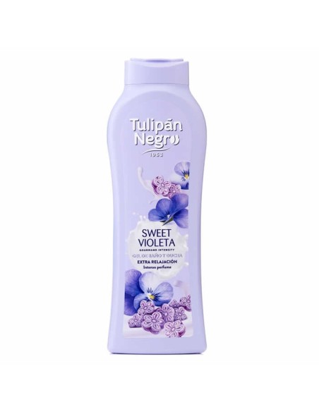 Tulipán Negro Gel Sweet Violeta Shower Gel Extra Relax 650ml