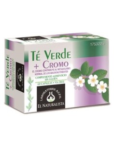 El Natural Te Verde Cromo 60 Caps