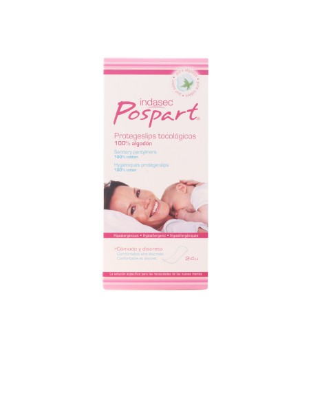 Indasec Pospart Protegeslip Tocologico 100% Coton 24 Unités