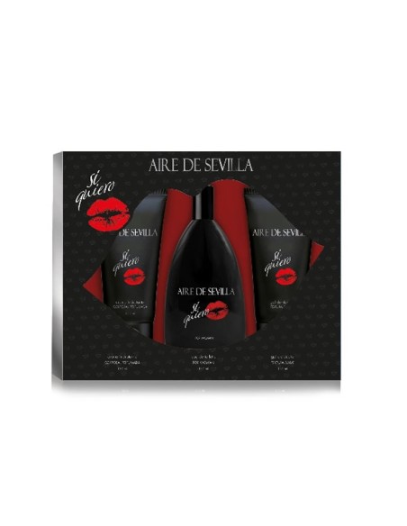 Aire de Sevilla Si Quiero Eau De Toilette Vaporisateur 150ml Coffret 3