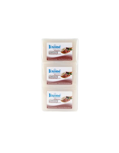 Lixoné Coconut Soap Peau Sèche 3x125g Lixoné Coconut Soap Peau Sèche 3x125g
