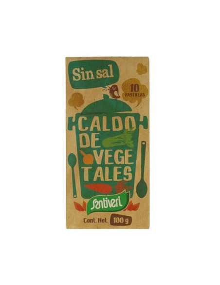 Santiveri Bouillon De Légumes Non Salé 10 Comprimés 100g