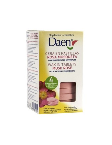 Daen Depilation Wax In Tablets Musk Rose 300g Daen Depilation Wax In Tablets Musk Rose 300g