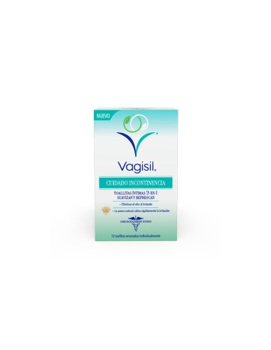 Vagisil Incontinence Care Intimate Wipes 12 Units