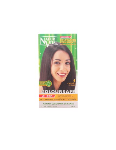 Naturaleza Y Vida Coloursafe Permanent Color 4 Brown 150ml Naturaleza Y Vida Coloursafe Permanent Color 4 Brown 150ml