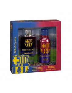 FC Barcelona Eau De Toilette Vaporisateur 100ml Coffret 2 Produits