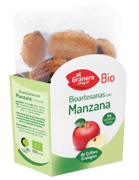 Granero Galletas Artesanas Con Manzana Bio 250g