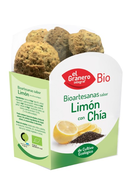 Granero Galletas Artesanas Sabor Limon Con Chia 250g