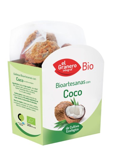 Granero Galletas Artesanas Con Coco Bio 220g Granero Galletas Artesanas Con Coco Bio 220g