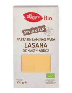 Granero Laminas Lasaña Sin Gluten Bio 250g