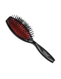 Eurostil Goma Fuelle Cepillo De Pelo Nylon Mediano Negro Negro 1un