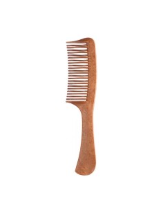 Eurostil Cabello Peine Escarpidor Pua Curva Grande Mango Madera 1un