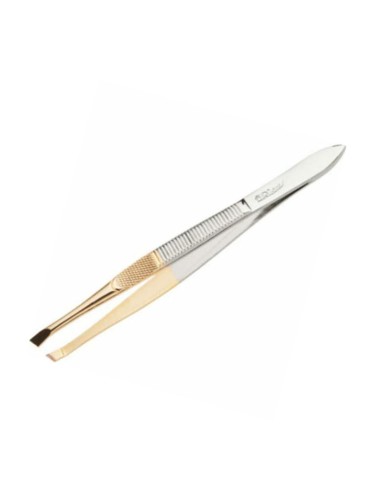 Eurostil Punta Dorada Pinza De Depilar 8cm 1un