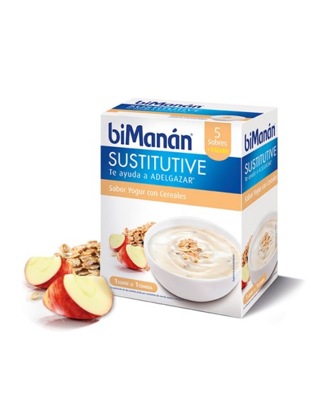 Bimanan Sustitutive Crèmes Yaourt et Céréales 5 Unités