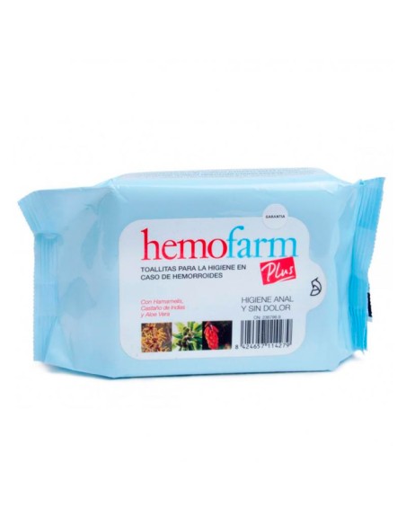 Hemofarm Plus Lingettes 40 pièces