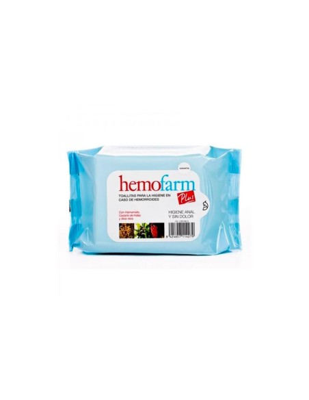 Hemofarm Plus Lingettes Humides 20 Enveloppes