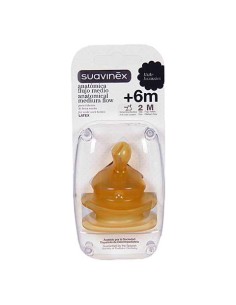 Suavinex™ Tétine Anatomique En Latex Avec Embouchure Large M 6m 2ud