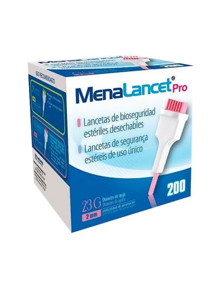 Menarini Menalancet Pro 23g 200 Lancettes