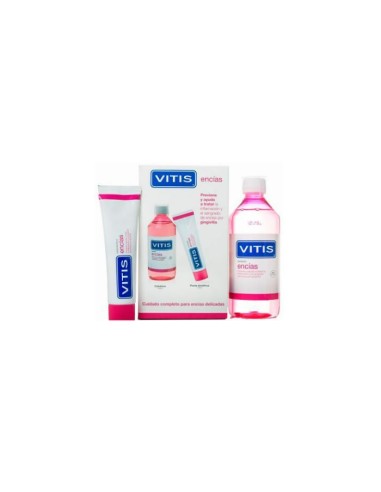 Vitis Pack Gums Paste 100ml + Rince-bouche 500ml Vitis Pack Gums Paste 100ml + Rince-bouche 500ml