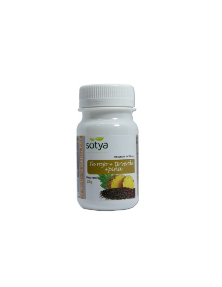 Sotya Te Verde, Te Rojo y Piña 500 Mg Caps 60u