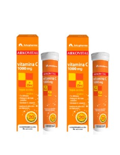 Arkopharma Arkovital Vitamine C 20 comprimés effervescents Duplo