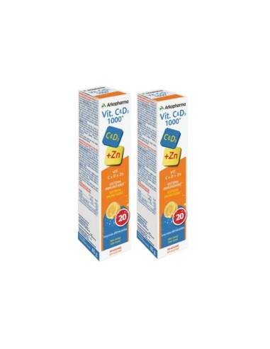 Arkopharma Vitamine C et D3 1000mg 2x20 Comprimés Arkopharma Vitamine C et D3 1000mg 2x20 Comprimés