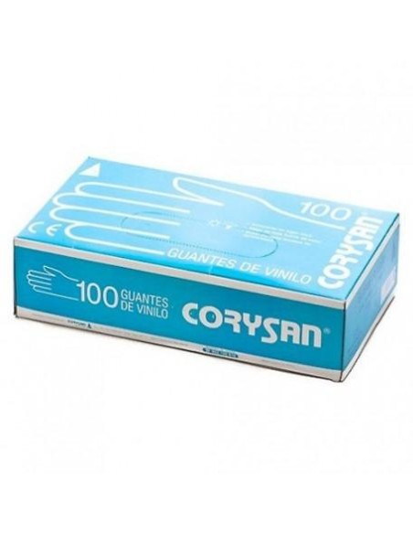 Guantes De Vinilo Talla Pequeña 100 Unidades Corysan