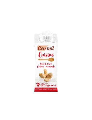 Nutriops Ecomil Cuisine Anacardo 200ml Sin Azucares