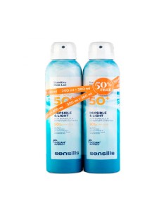 Sensilis Body Spray Invisible & Light Spf50+ 2x200ml