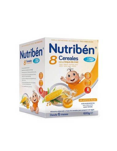Nutribén 8 Céréales au Miel Avec du Lait 600g Nutribén 8 Céréales au Miel Avec du Lait 600g