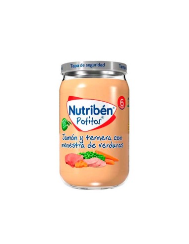 Nutribén Potito Jambon, Boeuf et Légumes 235g