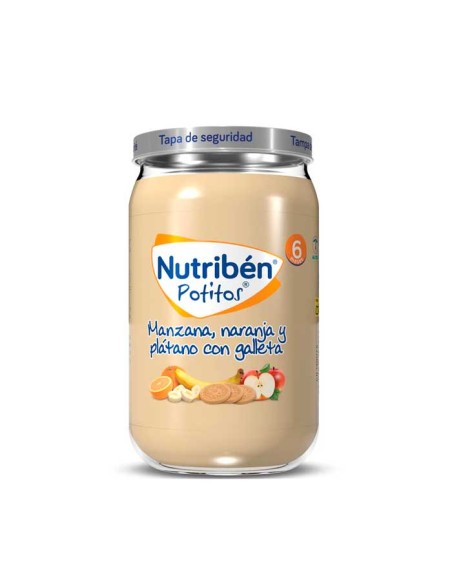 Nutribén Pomme, Orange, Banane, et Biscuits Potito 235g