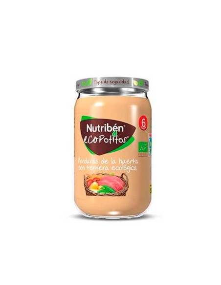 Nutribén Ecopot Légumes du Jardin avec Viande de Bœuf Biologique 23