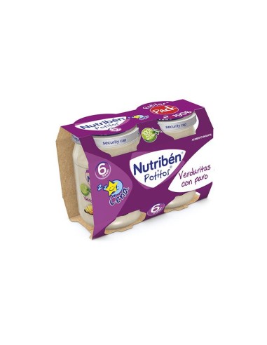 Nutriben Nutribén Potito Cena Bipack Verduritas Con Pavo 2x 190g