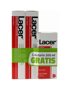 Lacer Duplo Antiplaque-Anticaries Toothpaste 125ml + Mouthwash 200ml